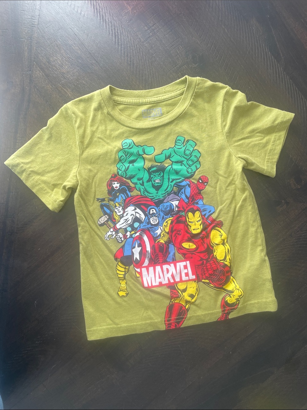 Marvel Green Kids Superhero Tee